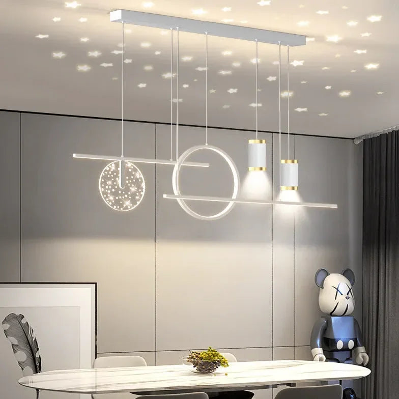 Lamparas colgantes de led diseño moderno y creativo estilo cielo estrellado