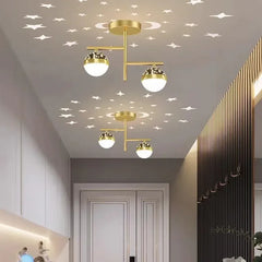 Lamparas para baños de techo diseño moderno cielo estrellado pasillo