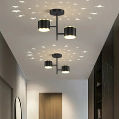Lamparas para baños de techo diseño moderno cielo estrellado pasillo