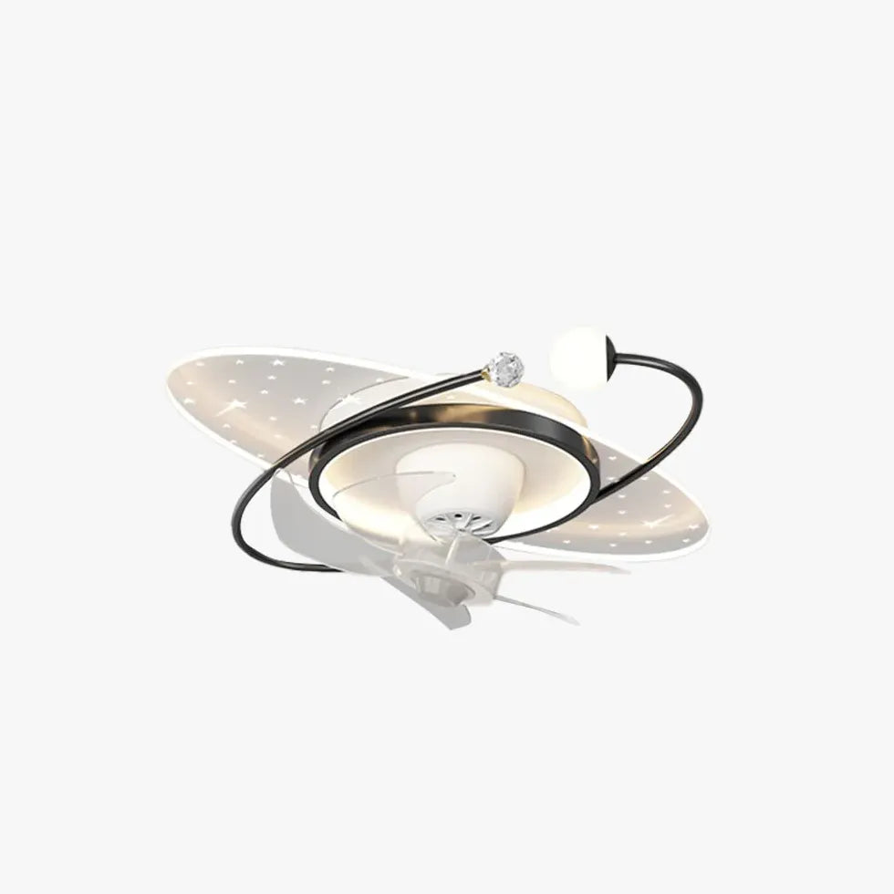 Star Ring LED Ceiling Fan With Light