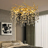 Golden Branch Shaped Luxurious Crystal Chandelier