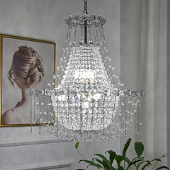 Arañas de cristal modernas para restaurante estilo ligero lujo