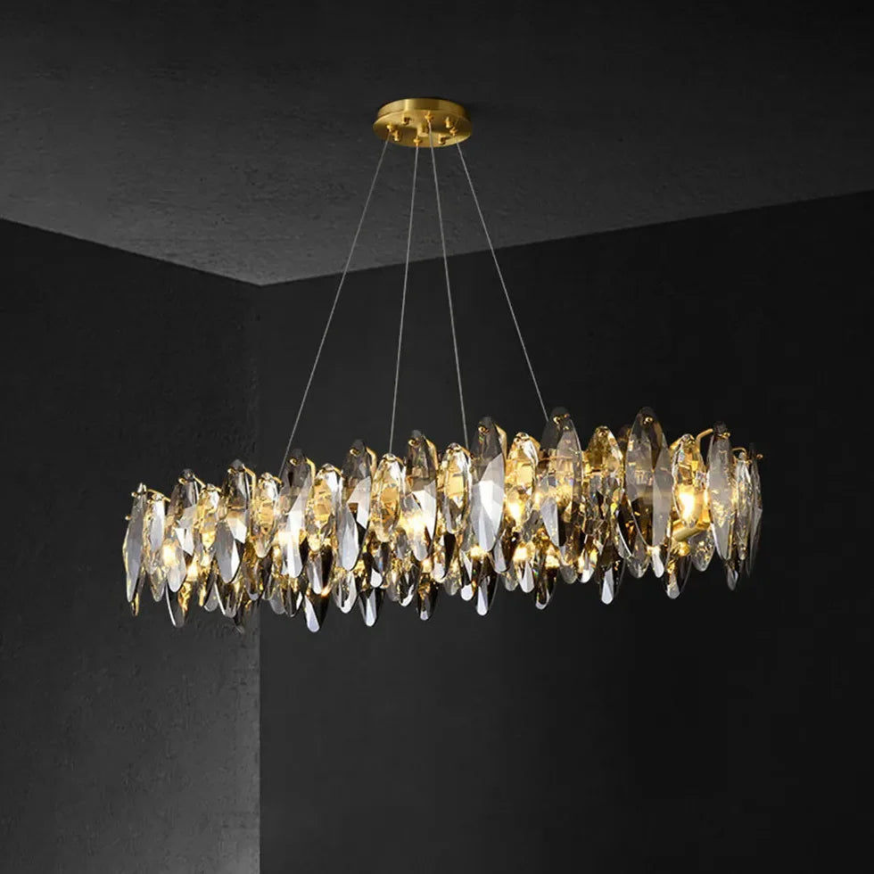 Lampara araña de cristal diseño moderno y creativo estilo lujoso