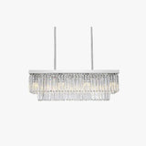 Luxury Strip Crystal Dining Room Pendant Light