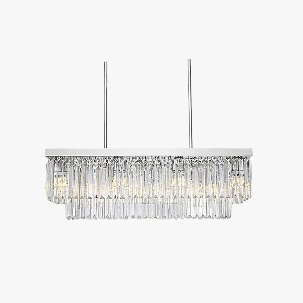 Luxury Strip Crystal Dining Room Pendant Light