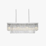 Luxury Strip Crystal Dining Room Pendant Light