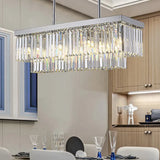 Luxury Strip Crystal Dining Room Pendant Light