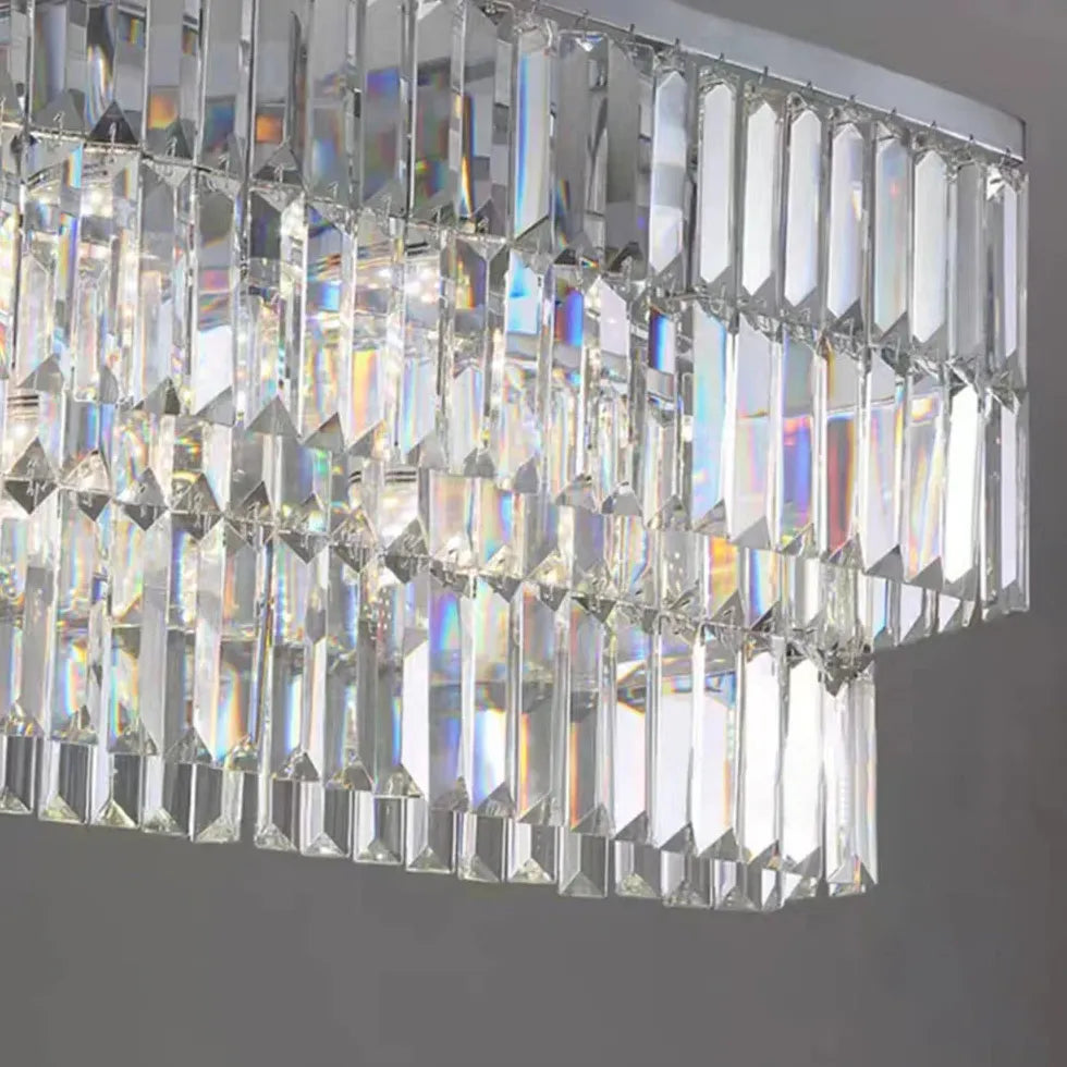 Luxury Strip Crystal Dining Room Pendant Light