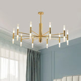 gold Modern Metal bedroom chandelier