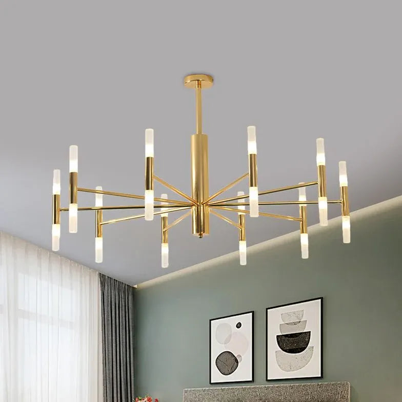 gold Modern Metal bedroom chandelier