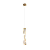 Spiral Strip Crystal Pendant Light