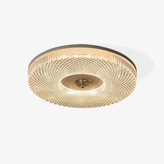 Lámpara de Techo Circular LED Regulable de Cristal