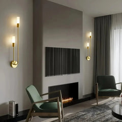 Aplique de pared moderno led regulable de metal para mesita de noche