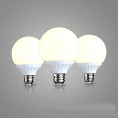 Bombilla esferica e27 luz suave para cuidar ojos