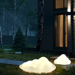 Farolas exteriores de jardin pie LED forma nube