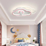 Transparent Cloud LED Ceiling Fan With Light