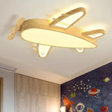 Plafon de led techo para habitación infantil de madera