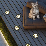 Luces de exterior para jardín con forma de pata de gato 