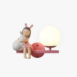 Apliques de luz para dormitorio juvenil diseño en forma de niña