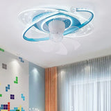 Blue Star Modern Ceiling Fan With Light