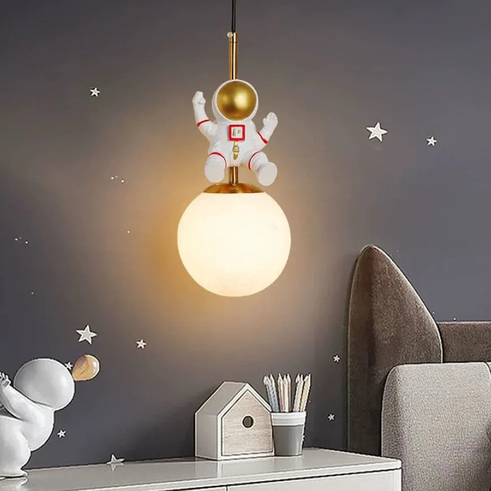 Astronaut Planet Ball Bedroom Pendant Light