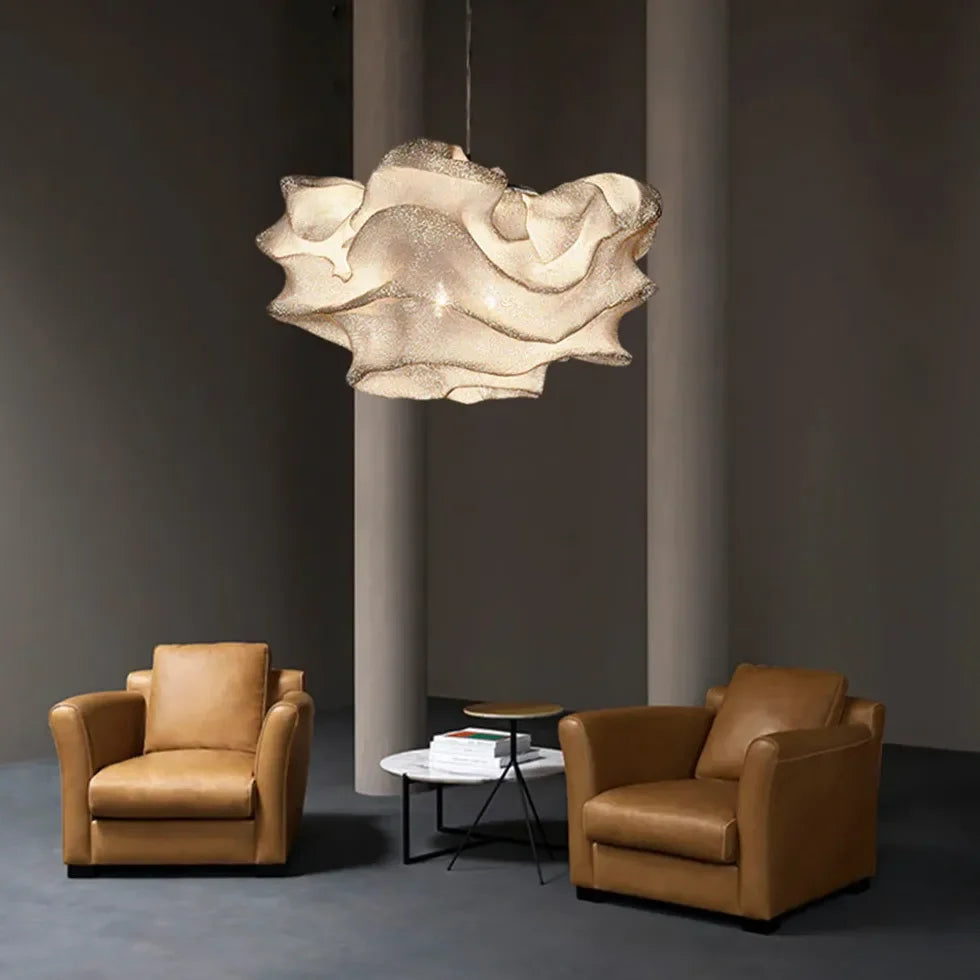 Lámpara colgante en forma de flor para salón de estilo moderno