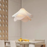 Layered Petal-Shaped White Modern Pendant Light