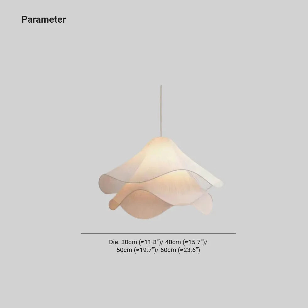 Layered Petal-Shaped White Modern Pendant Light