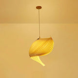 Artistic Spiral-Shaped Gradient Translucent Pendant Light