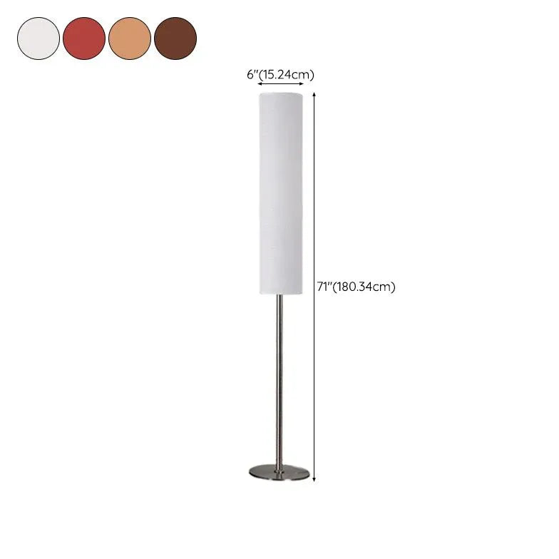 Cylindrical Tall Modern Floor Lamp