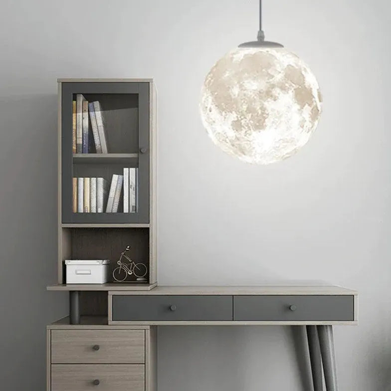 Moon Texture Modern Pendant Light