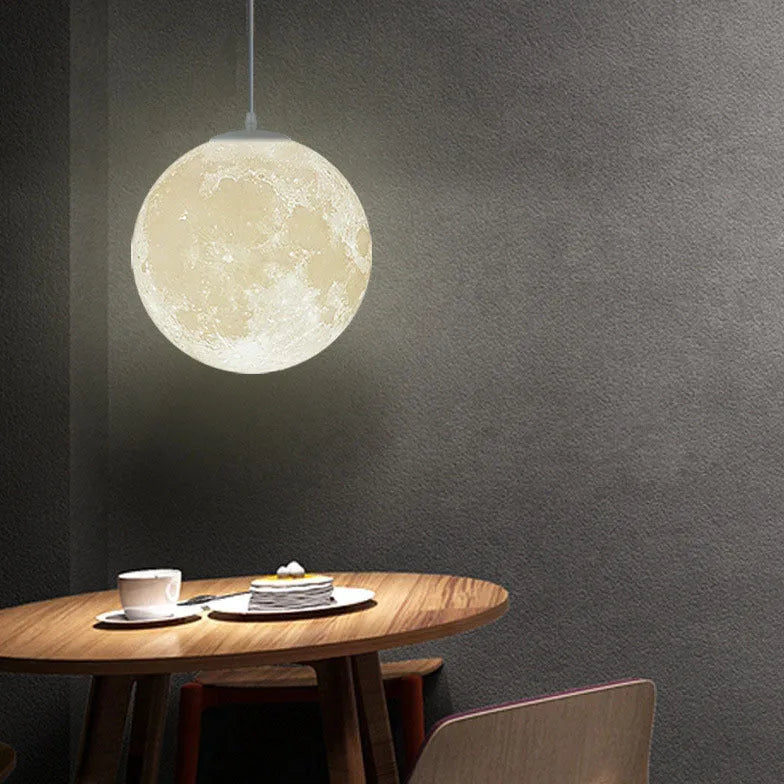 Moon Texture Modern Pendant Light