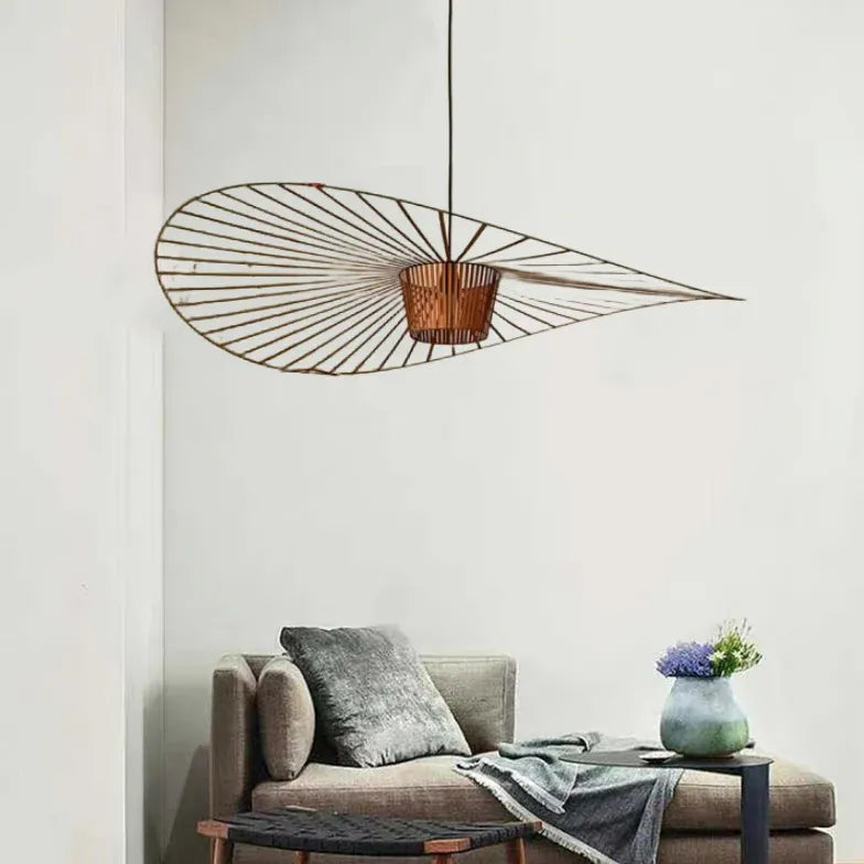 Hat-Shaped Frame Modern Living Room Pendant Light