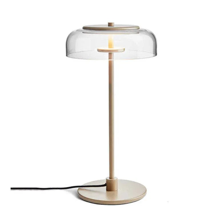 Transparent Glass Minimalist Plug-In Table Lamp