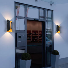 Aplique exterior bidireccional LED de metal diseño moderno para porche