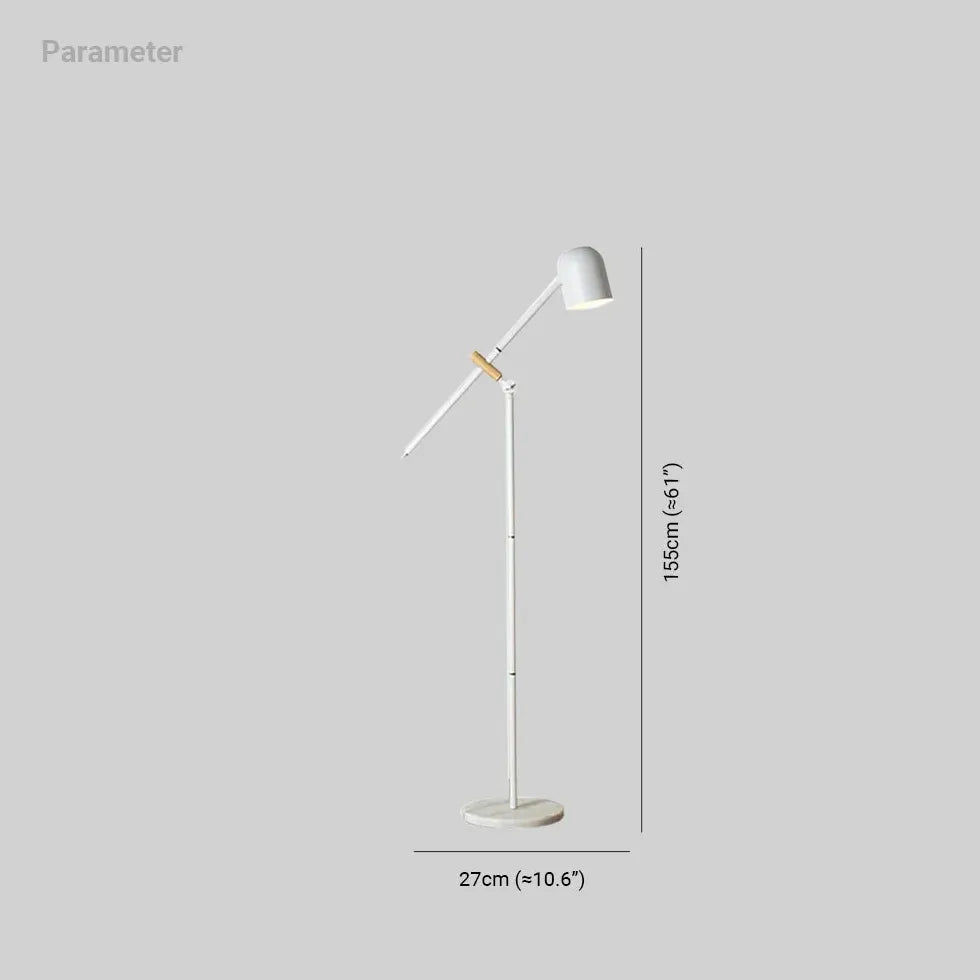 Adjustable Long Pole Reading Floor Lamp