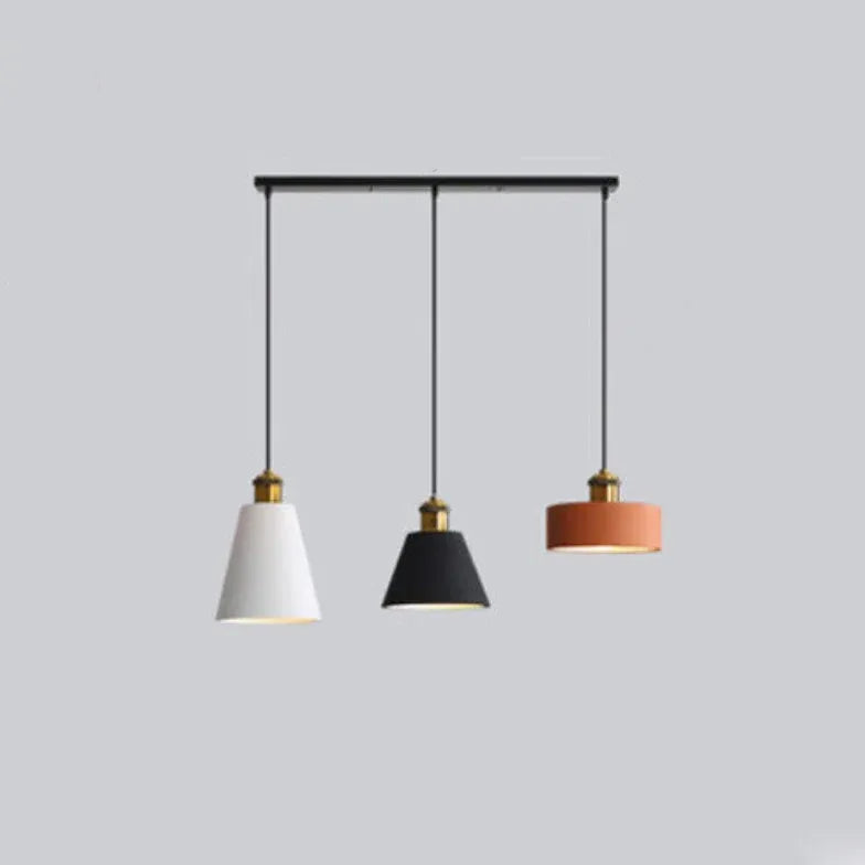 Black Round Cake Dining Room Pendant Light