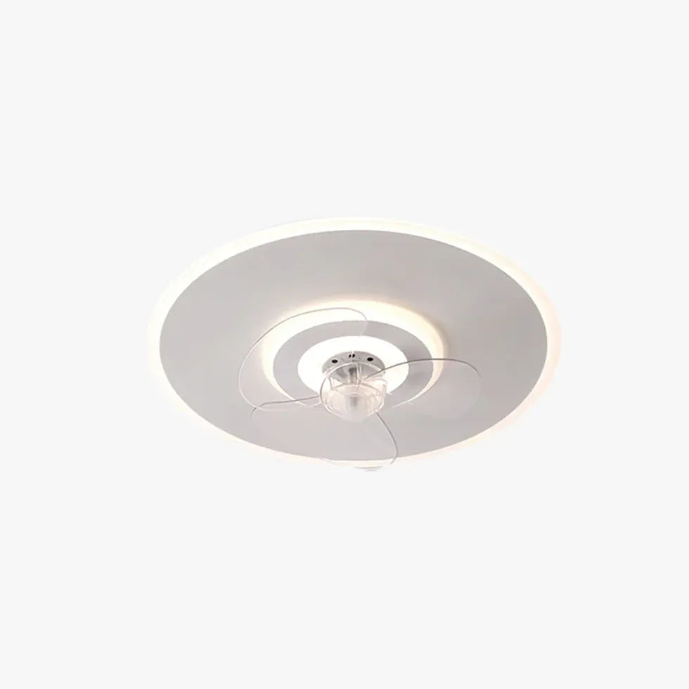 Round Noodle Modern Ceiling Fan with Light