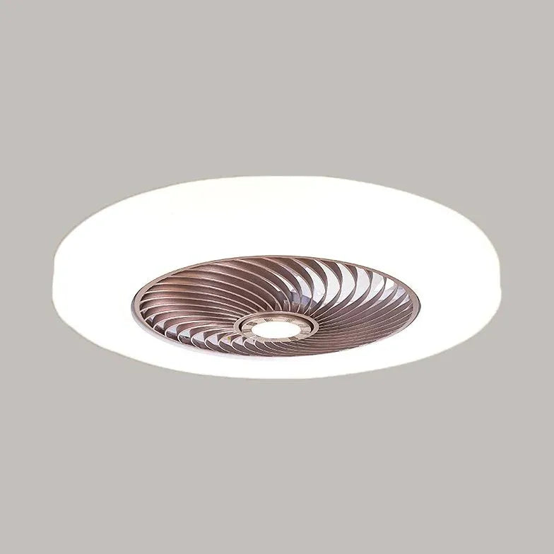 Invisible Spiral Bedroom Ceiling Fan with Light