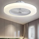 Integrated Disc Bedroom Ceiling Fan with Light