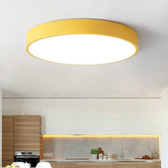 Lamparas LED de techo para empotrar redonda color macaron