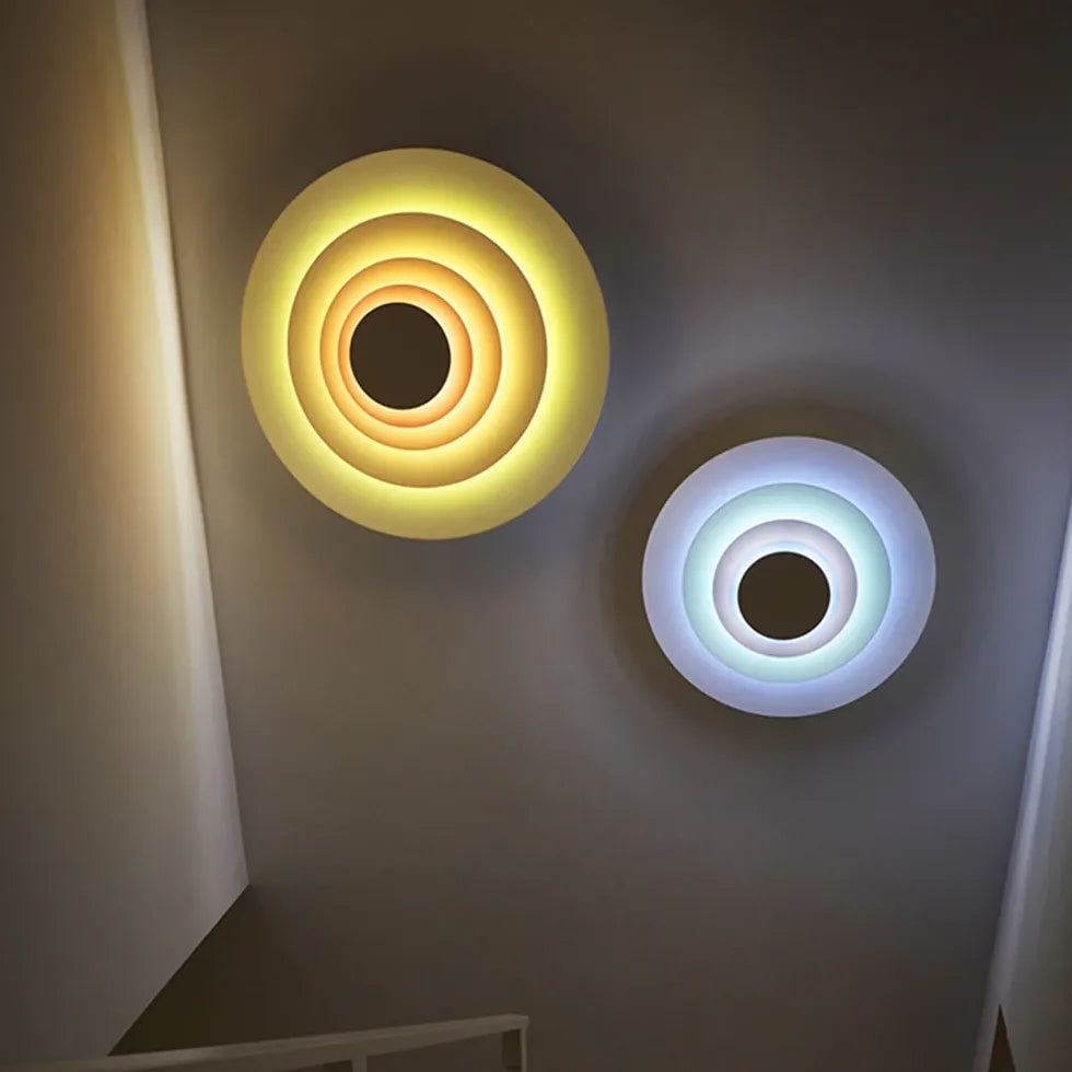 Round Gradient Led Modern Wall Lights