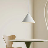 Creamy White Cone Modern Pendant Light