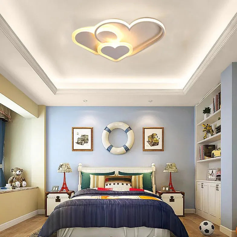 Pink Star Bedroom LED Flush Ceiling Lights