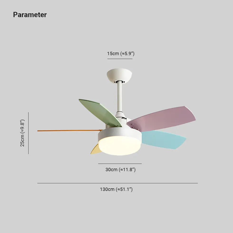 Integrated Lighting Modern Ceiling Fan With Light