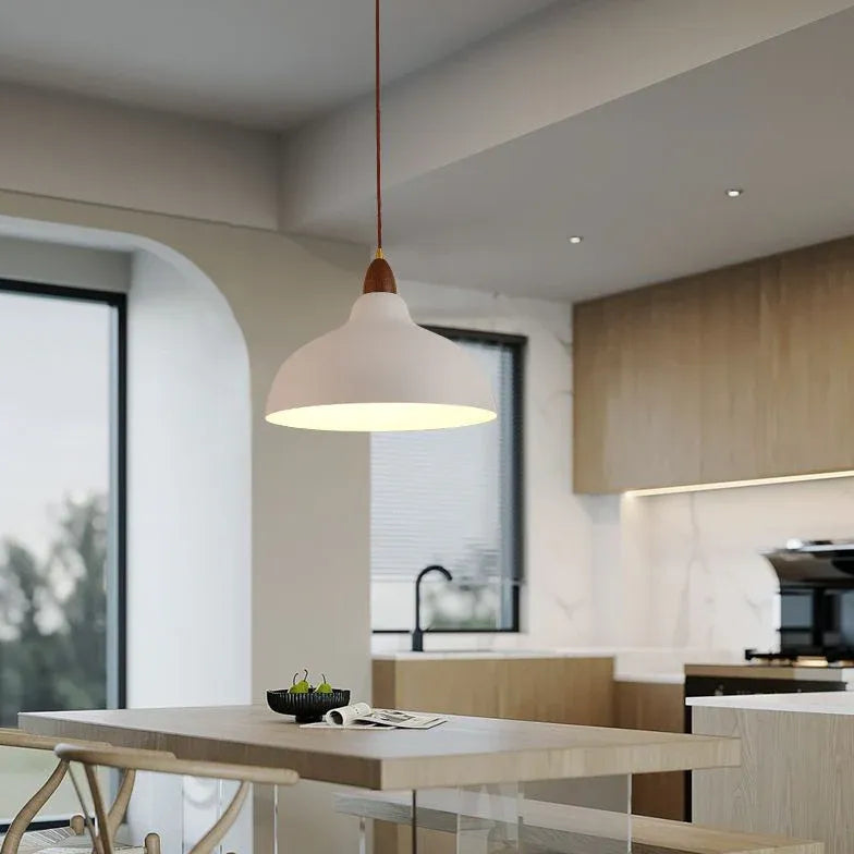 Black Disc Modern Pendant Light