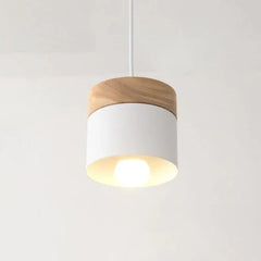 Lampara Colgante LED Nórdica Macaron de Madera