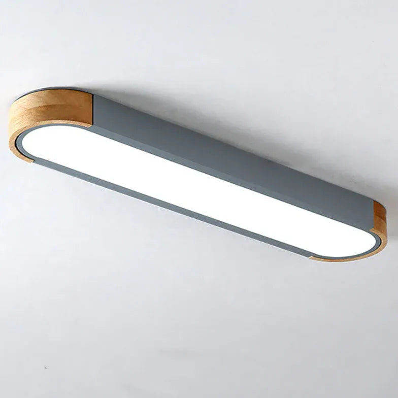 Elliptical Modern Hallway Flush Ceiling Lights