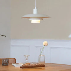 Lampara colgante metal blanco diseño creativo