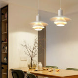 Lampara colgante metal blanco diseño creativo
